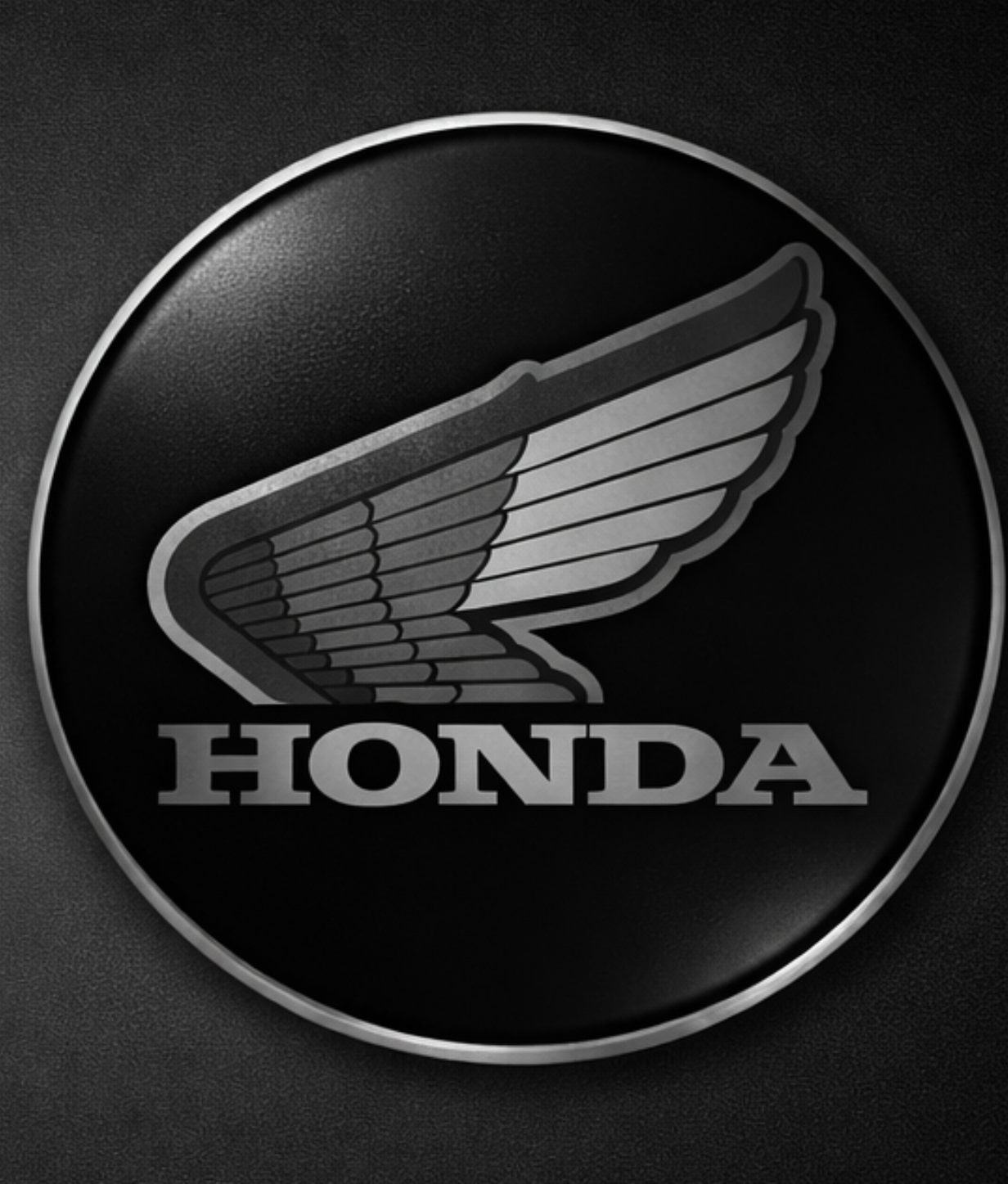 Emblème Honda 60 mm Noir / Rouge