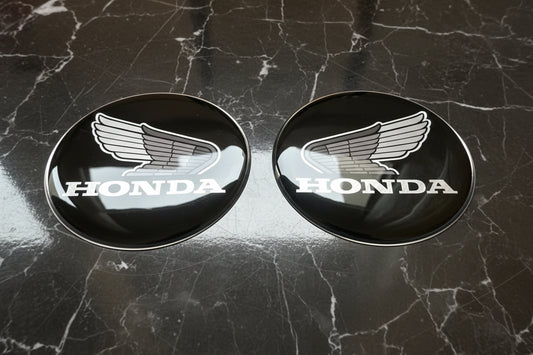 Emblème Honda 60 mm Noir / Rouge