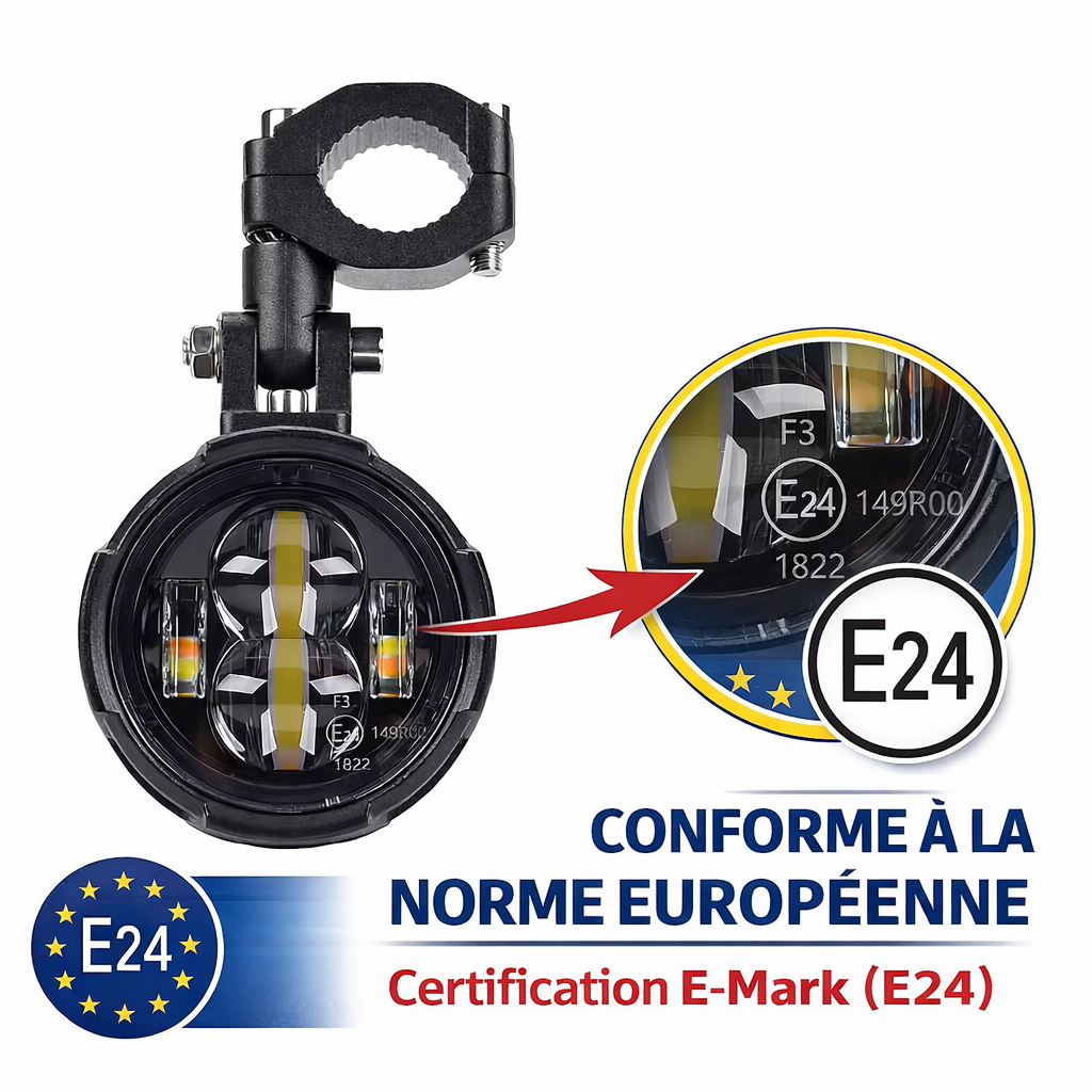 Projecteurs LED Moto - Essential Series
